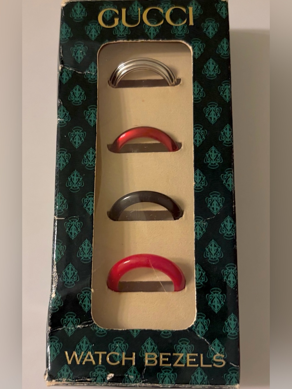 Gucci Watch Bezels (4) for a Gucci Bezel Watch~No Watch
